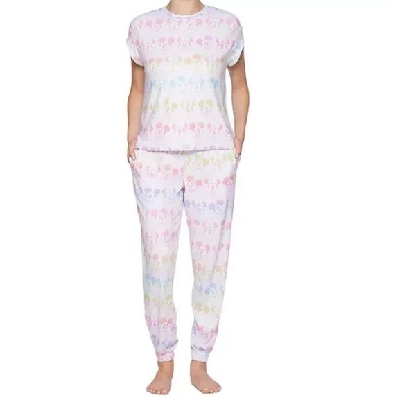 Disney Minnie Mouse Women's Pajamas Set Size Large - Picture 1 of 3